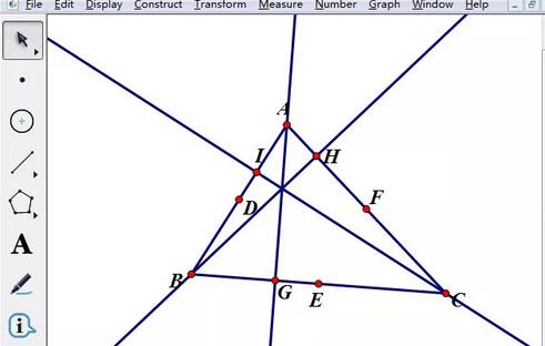 几何画板绘制九点圆的操作方法截图