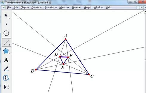 几何画板绘制摩莱三角形的操作方法截图