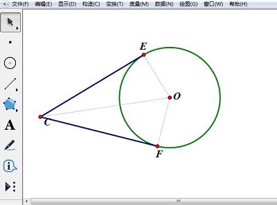 几何画板绘制圆的切线的详细方法截图