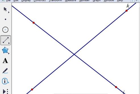 几何画板中显示两条直线的夹角的详细方法截图