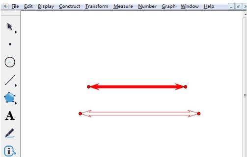 几何画板绘制带双箭头的线的图文教程截图
