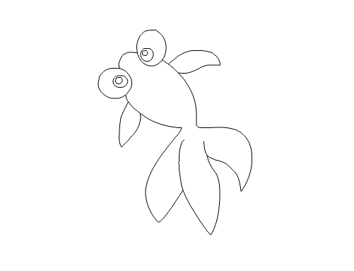 Flash绘制彩色小金鱼的详细步骤截图