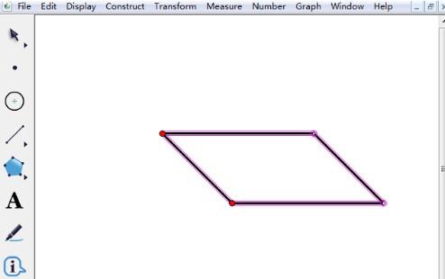 几何画板绘制平行四边形的操作流程