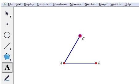 几何画板使用旋转作正三角形的操作流程截图