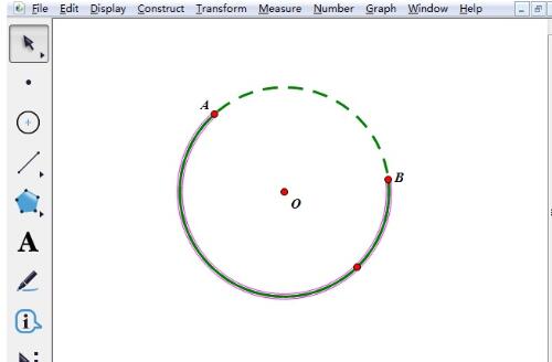 几何画板构造圆上的弧的详细步骤截图