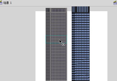 Flash使用刷子工具设计高楼大厦建筑物的操作方法截图