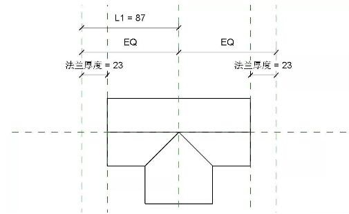 Revit管件族等径法兰三通制作方法技巧截图