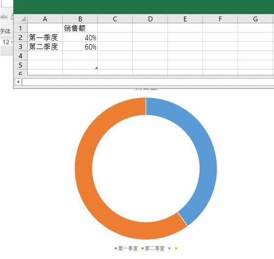 ppt中插入excel的環形數據圖表的詳細方法