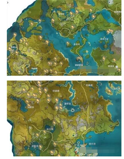 原神石珀地图位置图片