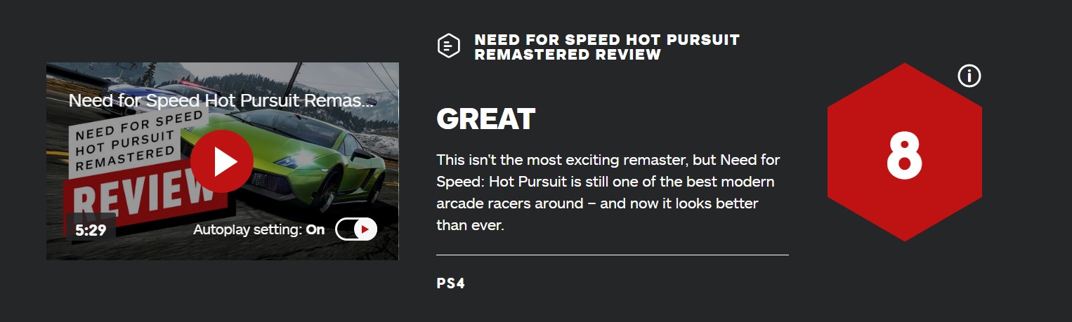《极品飞车14：重制版》IGN 8分：很棒！截图
