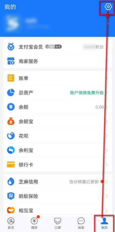 支付宝怎么设置app语言 支付宝设置语言方法截图