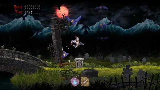 《魔界村:重制版》正式发售日期 即将登陆NS。截图