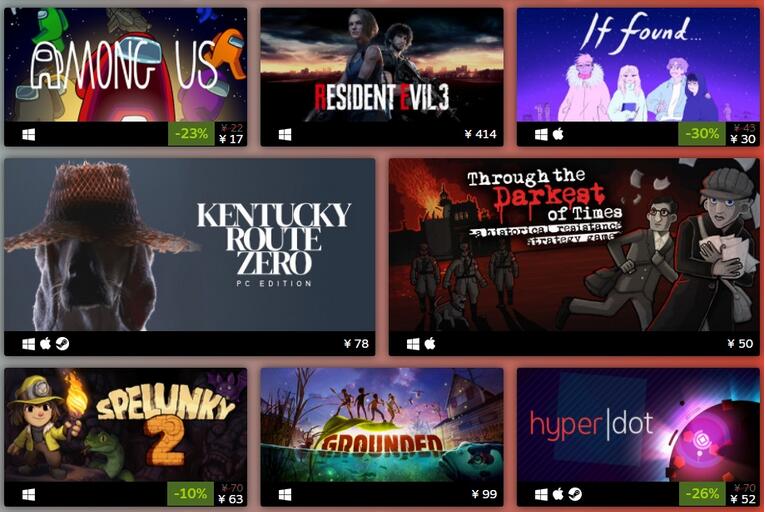 Steam开启新一轮促销活动 TGA年度游戏及新作免费试玩截图