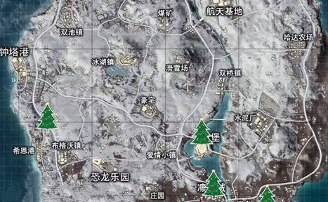 和平精英圣诞树位置2020在哪里?和平精英2020冰雪圣诞树位置分布解析截图