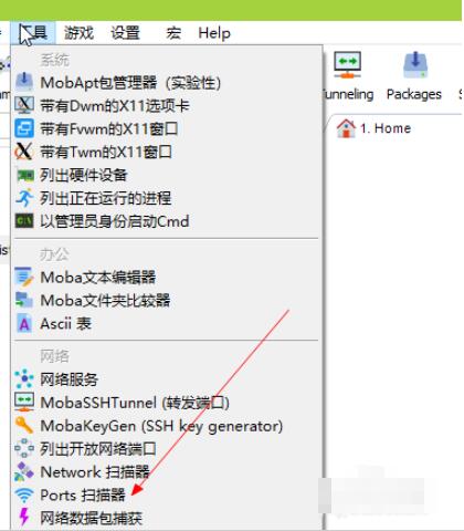mobaxterm如何扫描端口 mobaxterm扫描端口方法截图