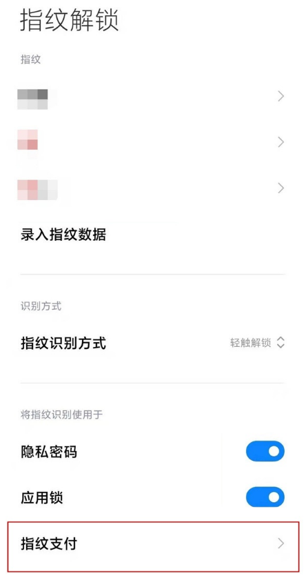 小米11怎么用指纹进行支付 启用小米11指纹支付功能方法截图