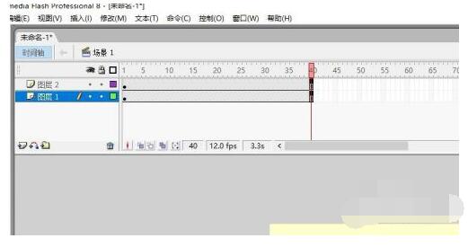 flash8如何制作文字逐行显示?flash8制作文字逐行显示的方法截图