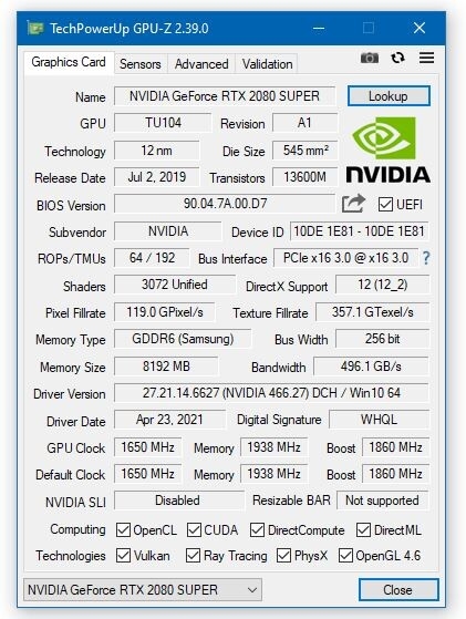 显卡识别工具 GPU-Z 发布 2.39.0 版本更新 支持 Intel i740截图