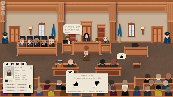 律师模拟RPG游戏《Jury Trial》上架Steam 2021年内发售截图