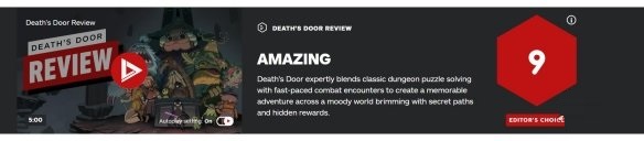IGN 9分：《死亡之门》是经典塞尔达地牢探险游戏必玩之作截图