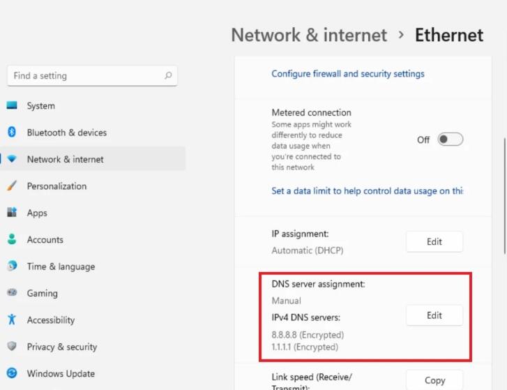微软发布第一个Windows 11 Insider Preview 版本:支持DoH截图