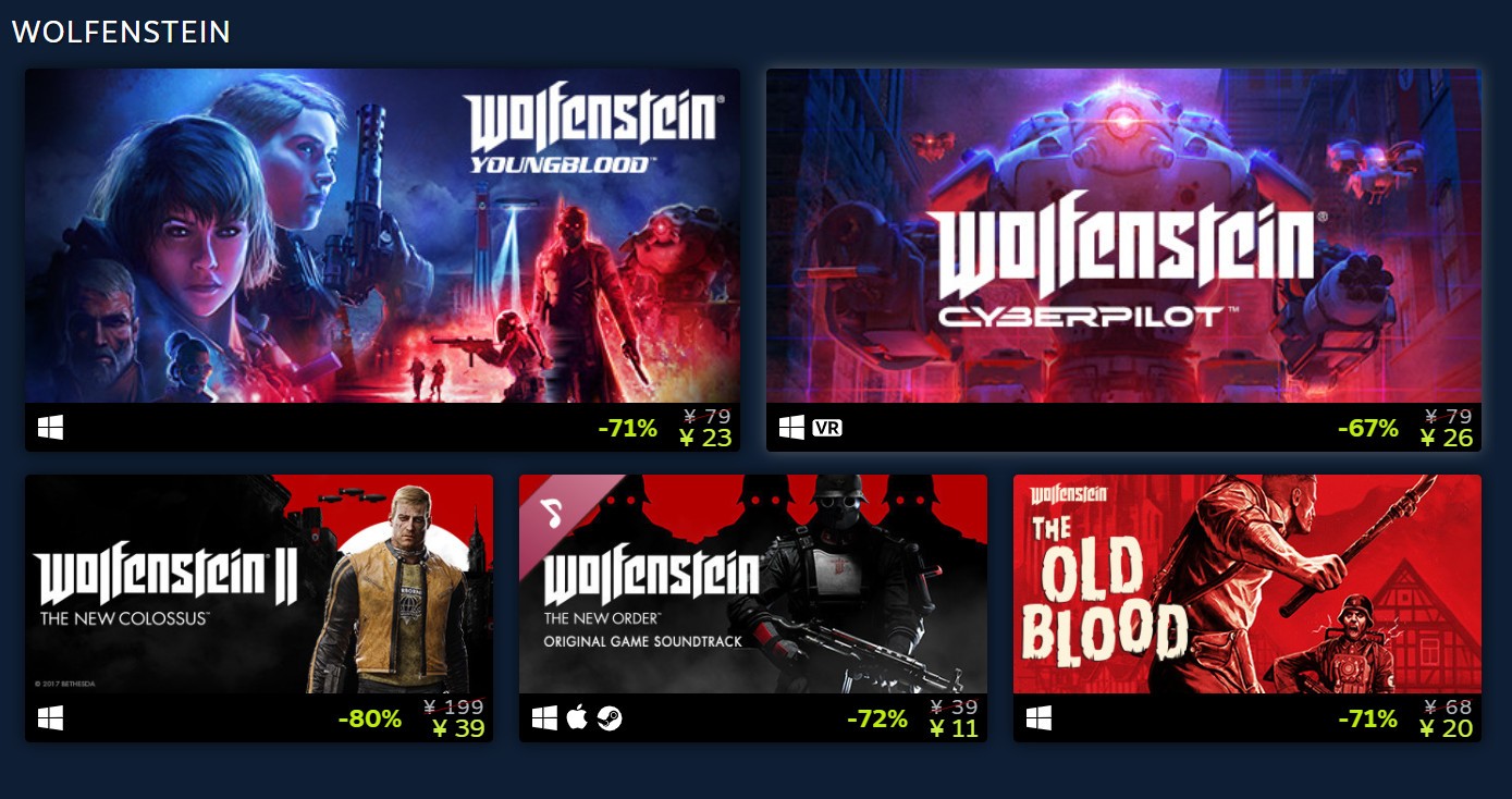 Steam特卖活动:《耻辱2》、《上古5天际版+辐射4年度版》新史低截图