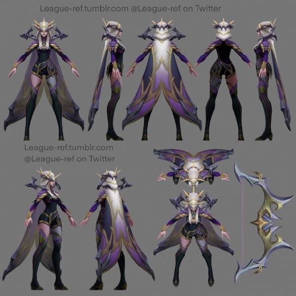 《英雄联盟》“魔女”系列皮肤建模展示 艾希/蛇女/阿狸/伊芙琳等截图