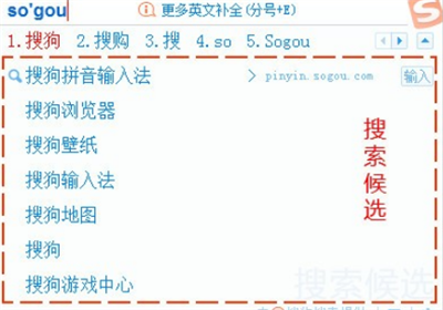 搜狗输入法候选词使用方法 搜狗输入法候选词怎么使用？截图