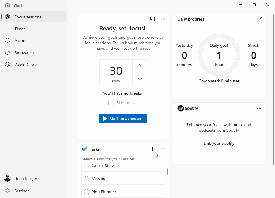 如何在Win11上使用Focus Sessions?Win11上使用Focus Sessions的方法截图