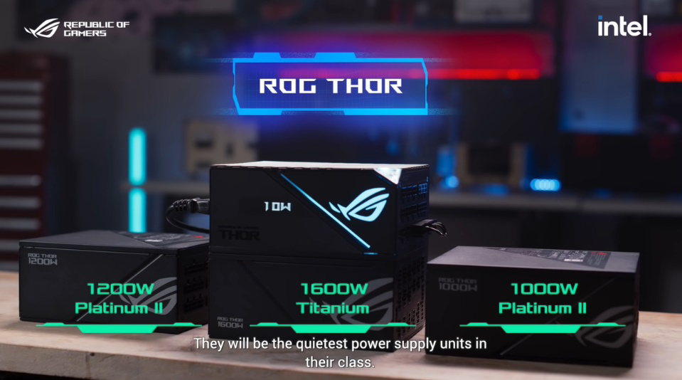 华硕正式推出新款 ROG 雷神电源系列