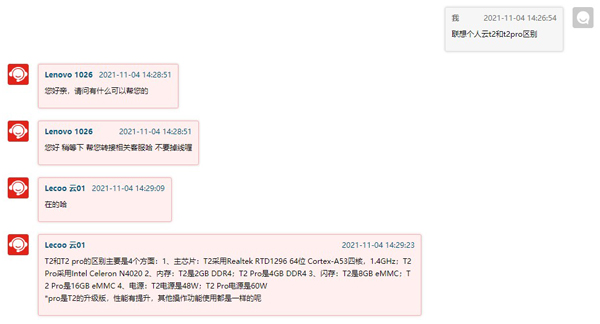 联想个人云t2和t2pro有什么区别？联想个人云t2和t2pro对比介绍