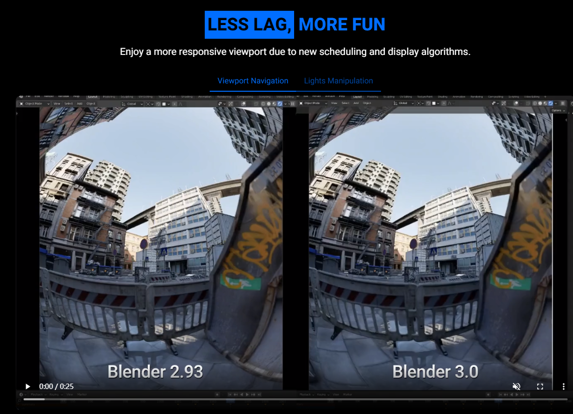 三维软件 Blender 发布 3.0 版本更新截图