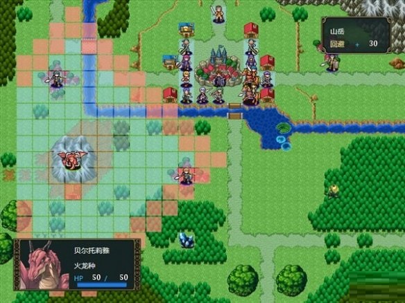 日式战棋游戏《维斯塔利亚传说外传:希尔瓦比西之圣剑》上架Steam 2022年发售截图