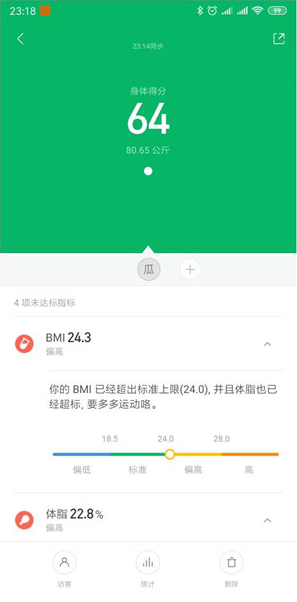 小米体脂秤2怎么查看详细数据?小米体脂秤2查看详细数据的方法截图