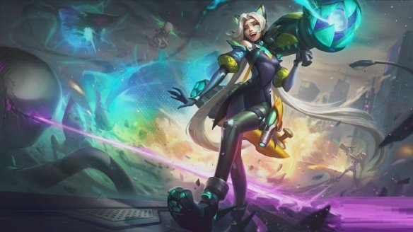 《英雄联盟》公开新皮肤“幻灵战队”原画和预览效果截图