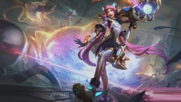 《英雄联盟》公开新皮肤“幻灵战队”原画和预览效果截图