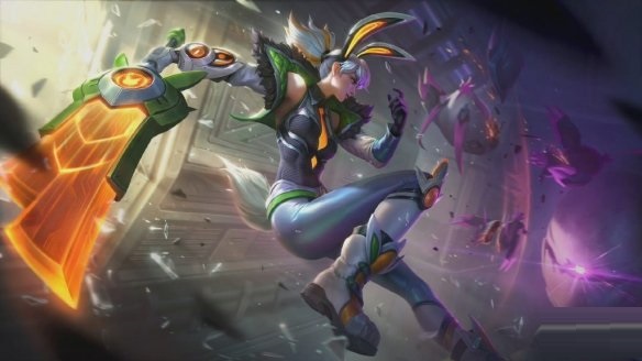 《英雄联盟》公开新皮肤“幻灵战队”原画和预览效果截图
