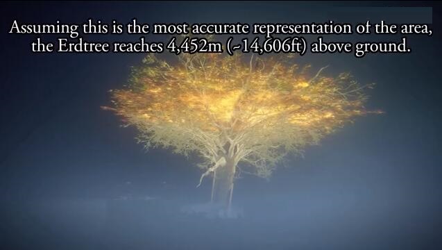 玩家测量出《艾尔登法环》黄金树比阿尔卑斯山还高？截图