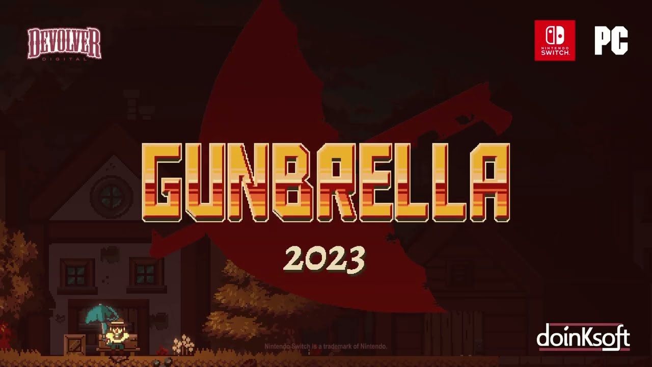黑色朋克动作冒险游戏《Gunbrella》预计2023年推出