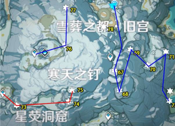 原神龙脊雪山绯红玉髓在哪里?原神龙脊雪山绯红玉髓位置介绍截图