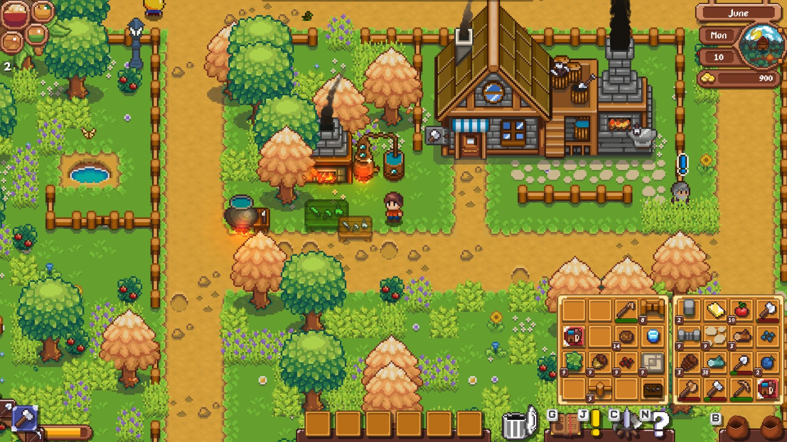农业建造游戏《像素郡物语》现已上架Steam 预计明年发售截图