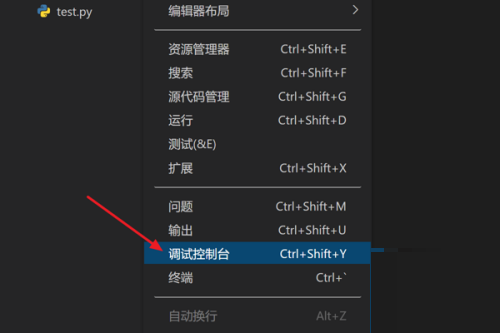 Vscode怎么打开调试控制台?Vscode打开调试控制台方法截图