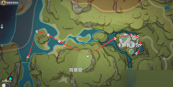 原神月莲在哪里采集?原神月莲采集路线图截图