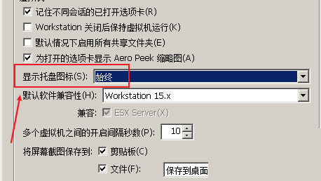 VMware Workstation怎么设置托盘图标？VMware Workstation设置托盘图标教程截图