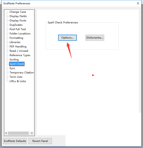 Endnote怎么关闭自动校正？Endnote关闭自动校正教程截图