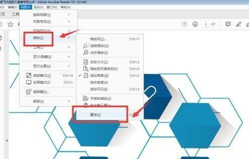 Adobe Acrobat Reader DC如何设置重排?Adobe Acrobat Reader DC设置重排的方法截图