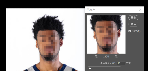 photoshop cc 2018怎样给图片添加马赛克?photoshop cc 2018给图片添加马赛克的方法截图