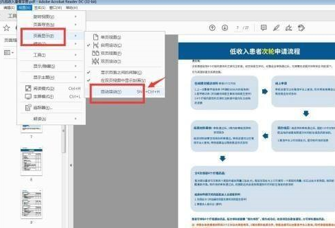 Adobe Acrobat Reader DC怎样设置自动滚动?Adobe Acrobat Reader DC设置自动滚动的方法截图