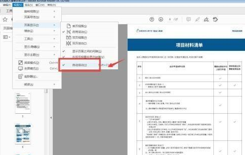 Adobe Acrobat Reader DC怎样设置自动滚动?Adobe Acrobat Reader DC设置自动滚动的方法截图