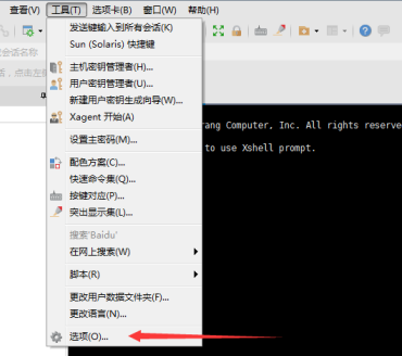 Xshell6怎样使用本地星号?Xshell6使用本地星号的方法截图